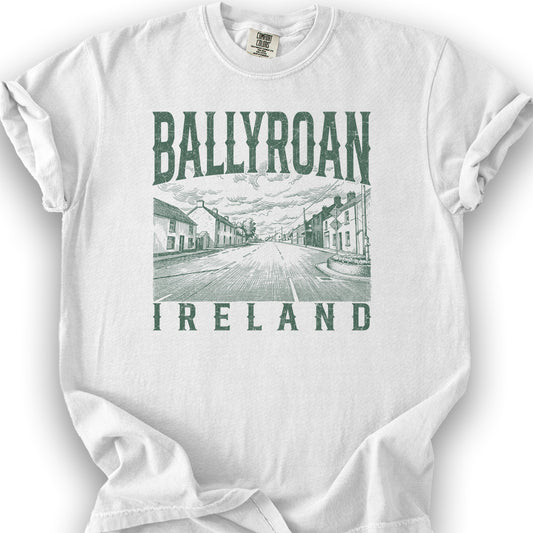 Ballyroan Ireland Sketch T-Shirt - White
