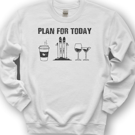Plan For Today Sweatshirt - White