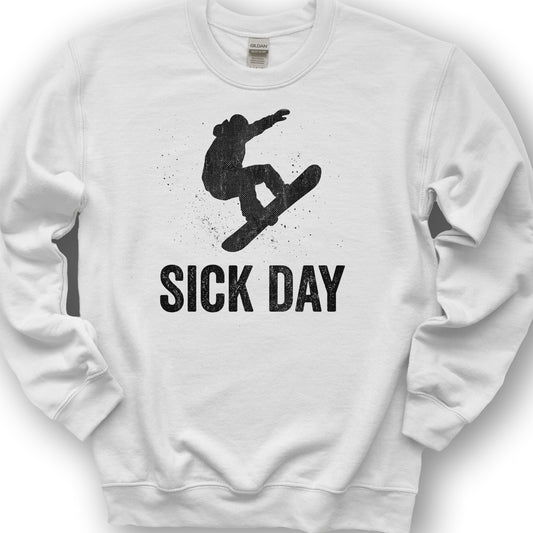 Sick Day Snowboard Sweatshirt - White