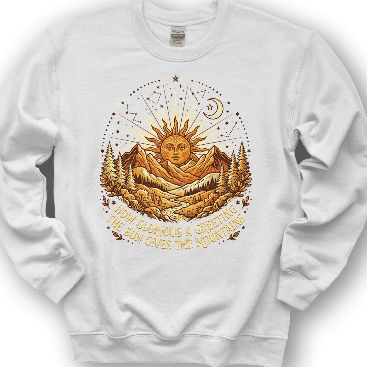 Glorious Greeting John Muir Sweatshirt - White