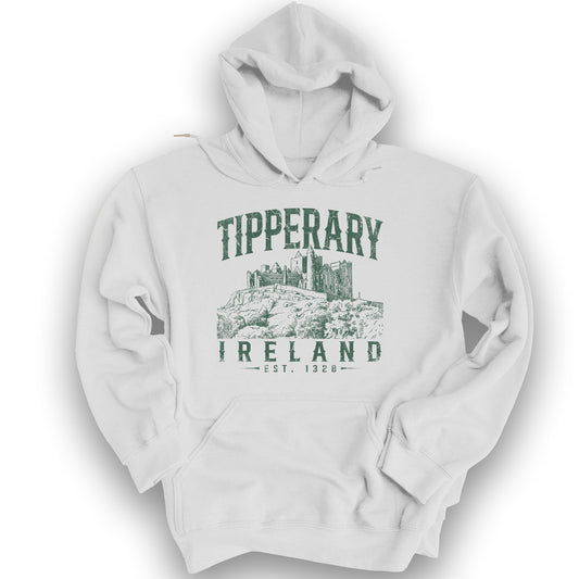 Tipperary Ireland Vintage Hoodie - White