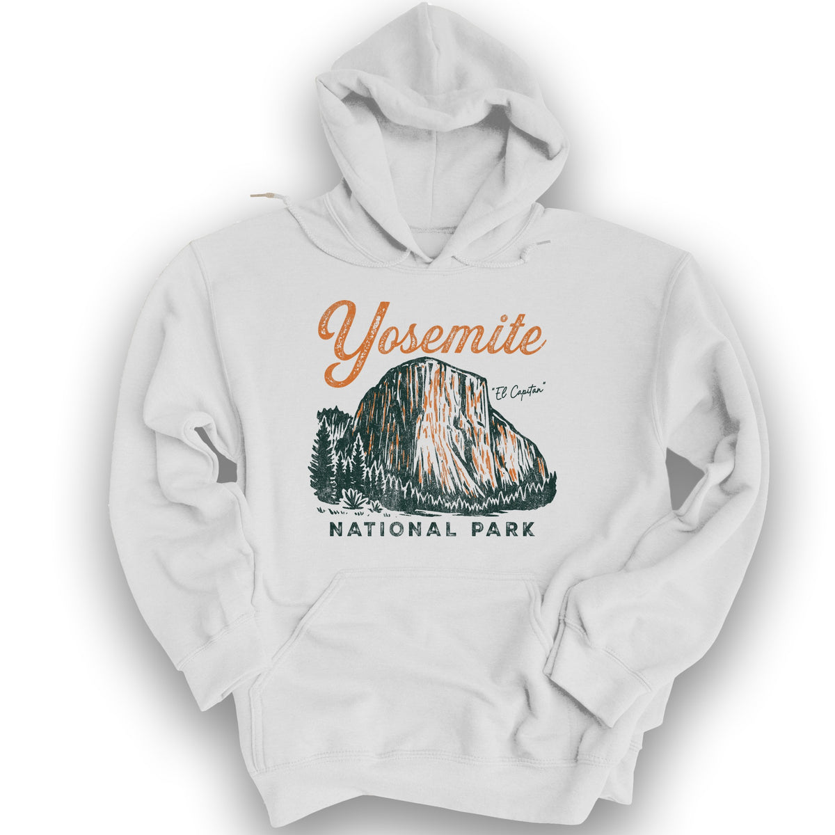 Yosemite El Capitan Sketch Hoodie - White