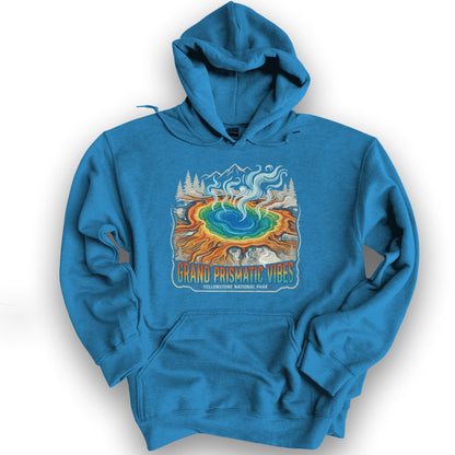 Grand Prismatic Vibes Hoodie - Antique Sapphire