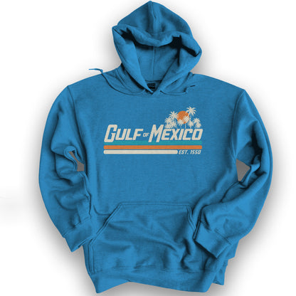 Gulf of Mexico Retro Stripe Hoodie - Antique Sapphire