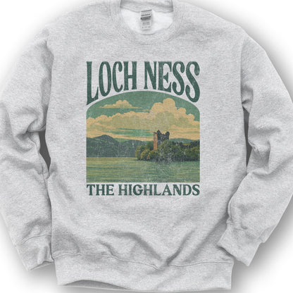 Loch Ness "Big and Bold" Sweatshirt - Ash
