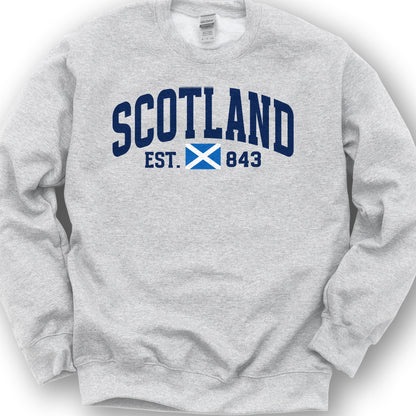 Scotland Varsity Flag Sweatshirt - Ash