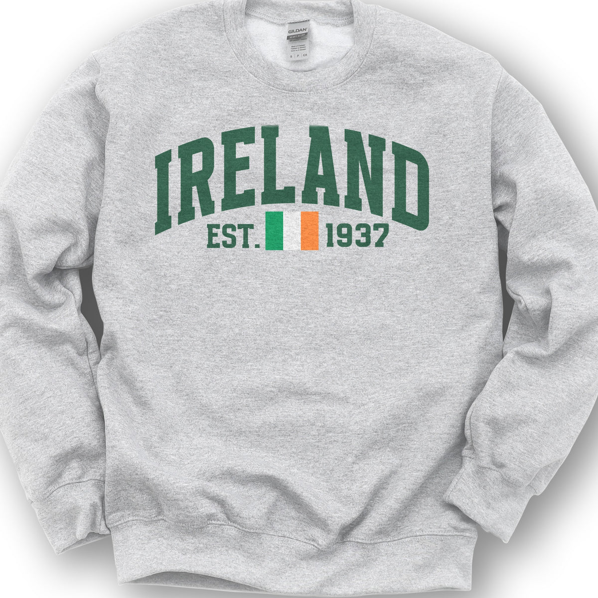 Ireland Varsity Flag Sweatshirt - Ash