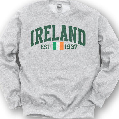 Ireland Varsity Flag Sweatshirt - Ash