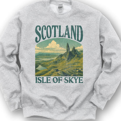 Scotland Isle of Skye "Big & Bold" Sweatshirt - Ash