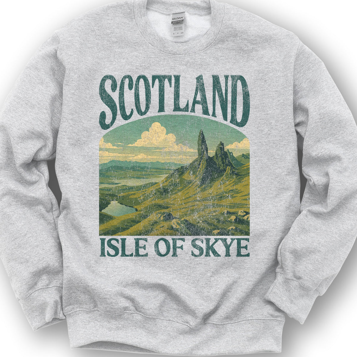 Scotland Isle of Skye "Big & Bold" Sweatshirt - Ash