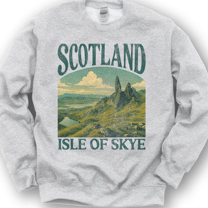 Scotland Isle of Skye "Big & Bold" Sweatshirt - Ash