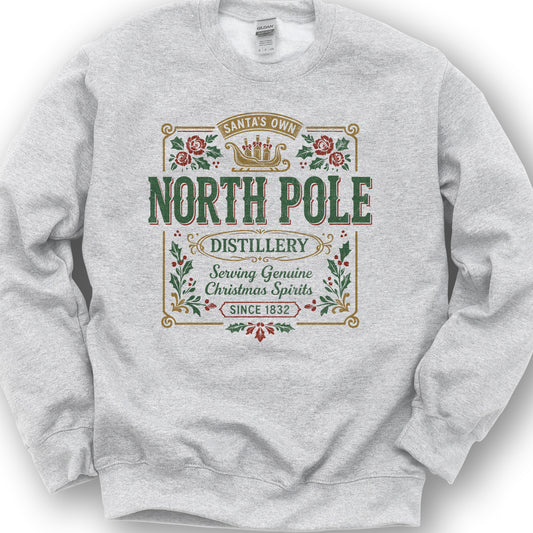 North Pole Distillery Sweatshirt - Ash