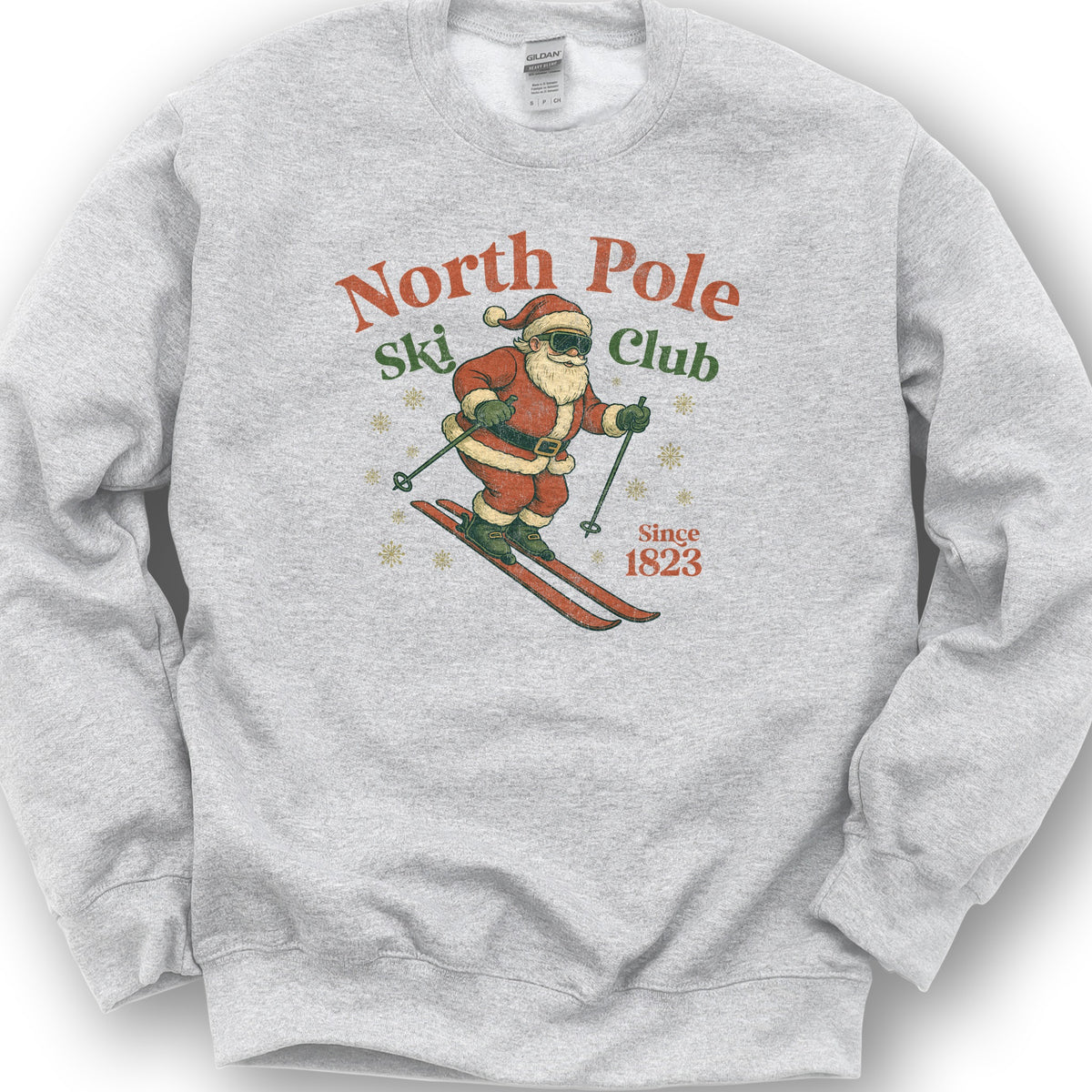 North Pole Ski Club Sweatshirt - Ash