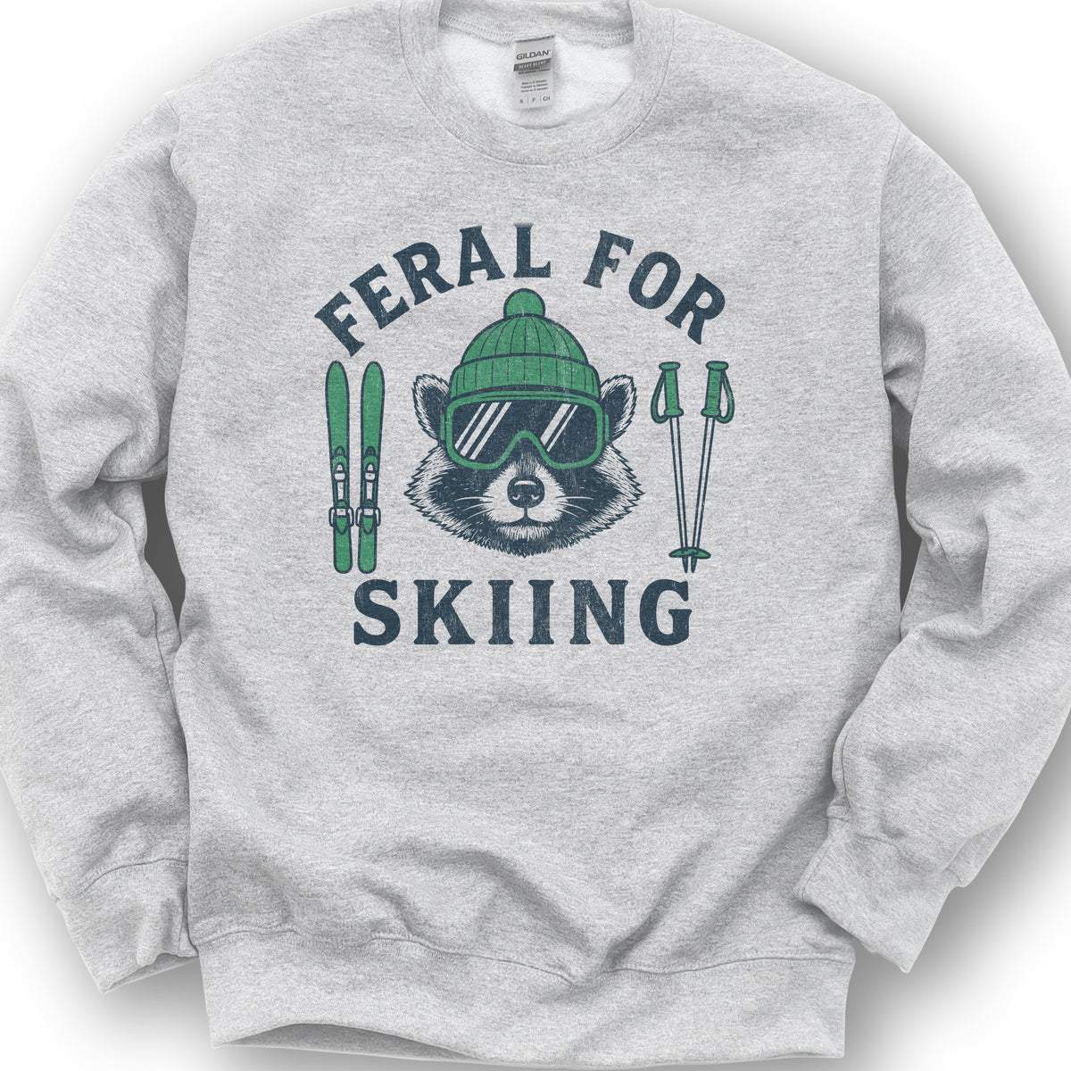 Feral for Skiing Sweatshirt - Ash