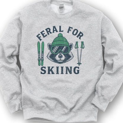 Feral for Skiing Sweatshirt - Ash