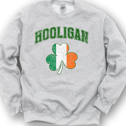 Hooligan Shamrock Sweatshirt - Ash
