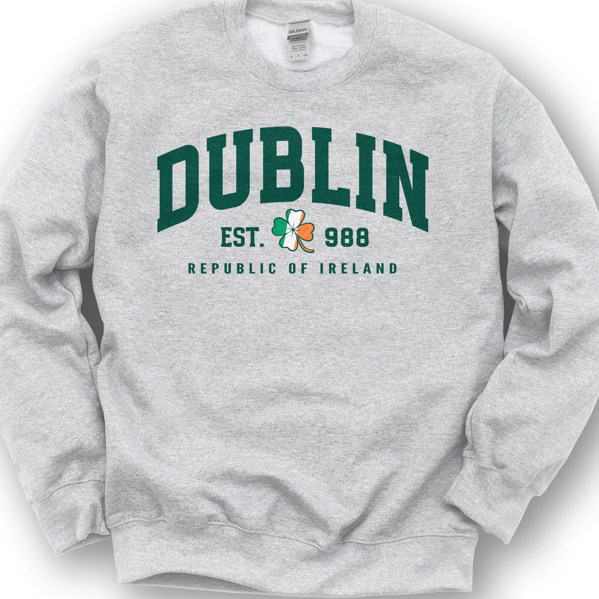 Dublin Varsity Flag Sweatshirt - Ash