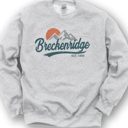 Breckenridge Vintage Script Sweatshirt - Ash