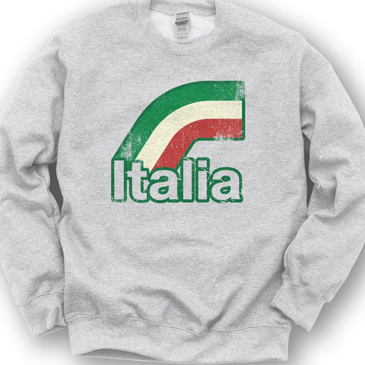 Italia Stripes Sweatshirt - Ash