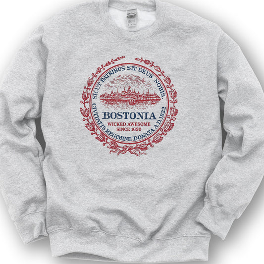 Bostonia Wicked Awesome Sweatshirt - Ash