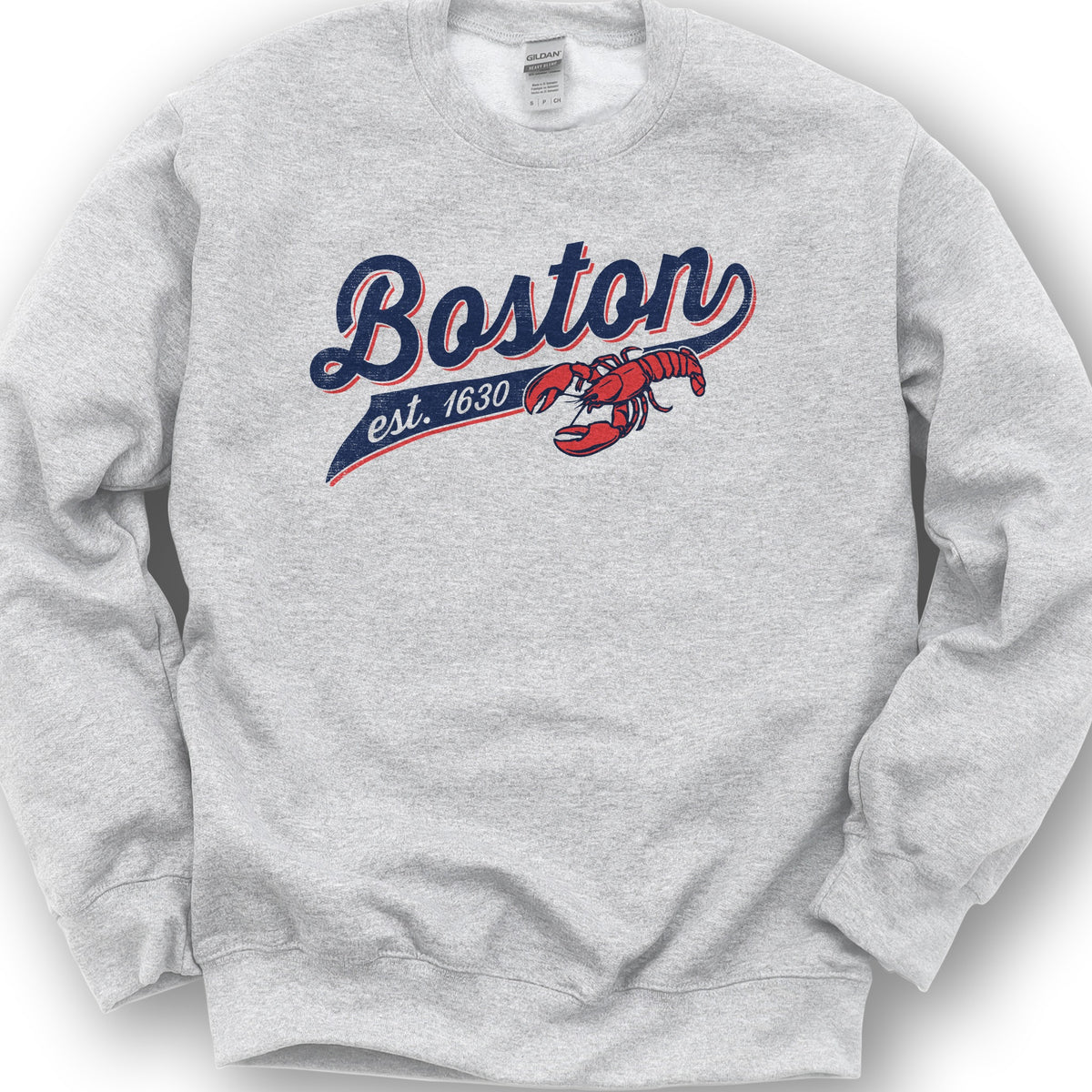Boston Banner Sweatshirt - Ash