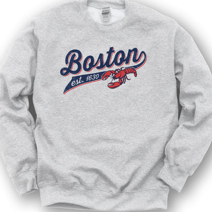 Boston Banner Sweatshirt - Ash