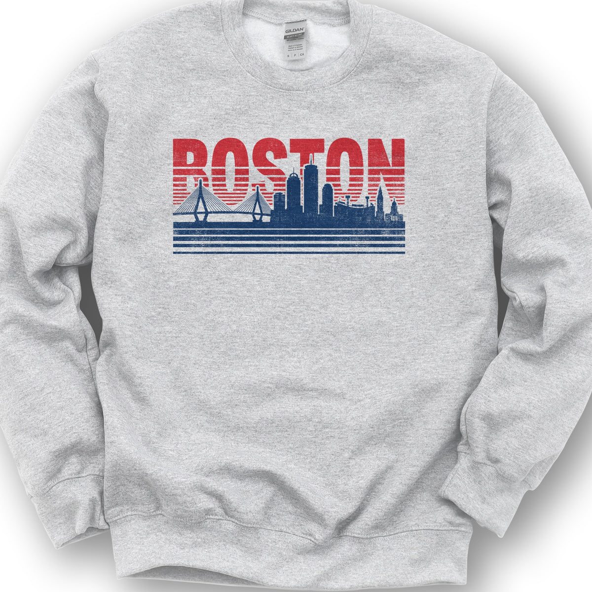 Boston Skyline Sweatshirt - Ash