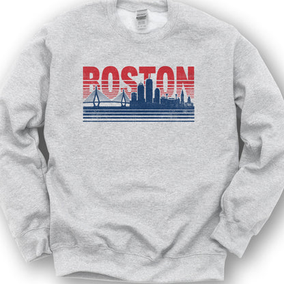 Boston Skyline Sweatshirt - Ash
