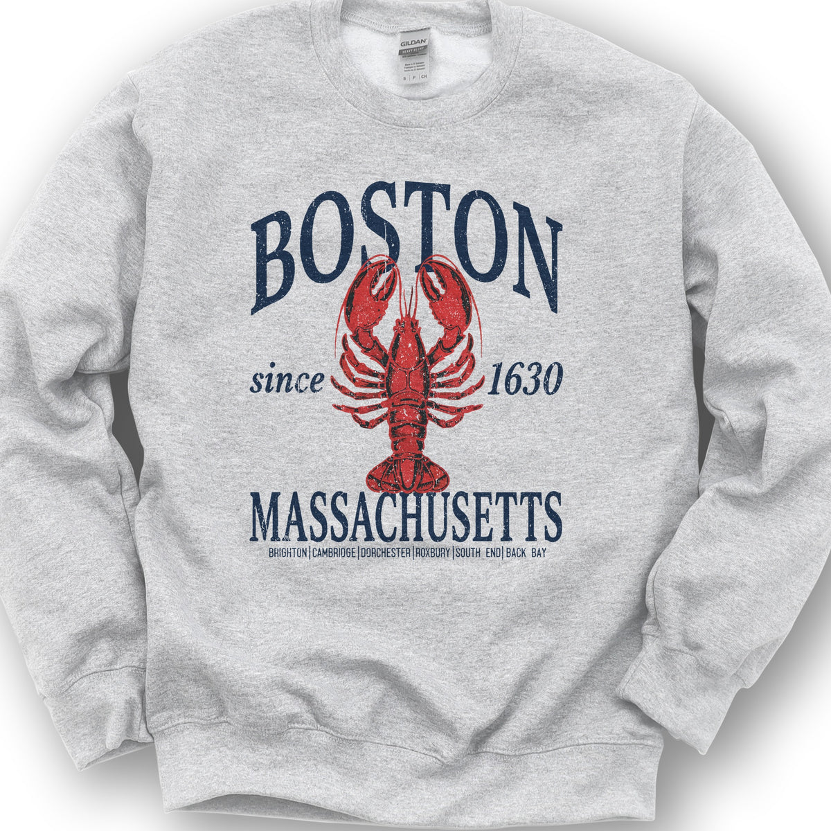 Boston Classic Lobster Sweatshirt - Ash