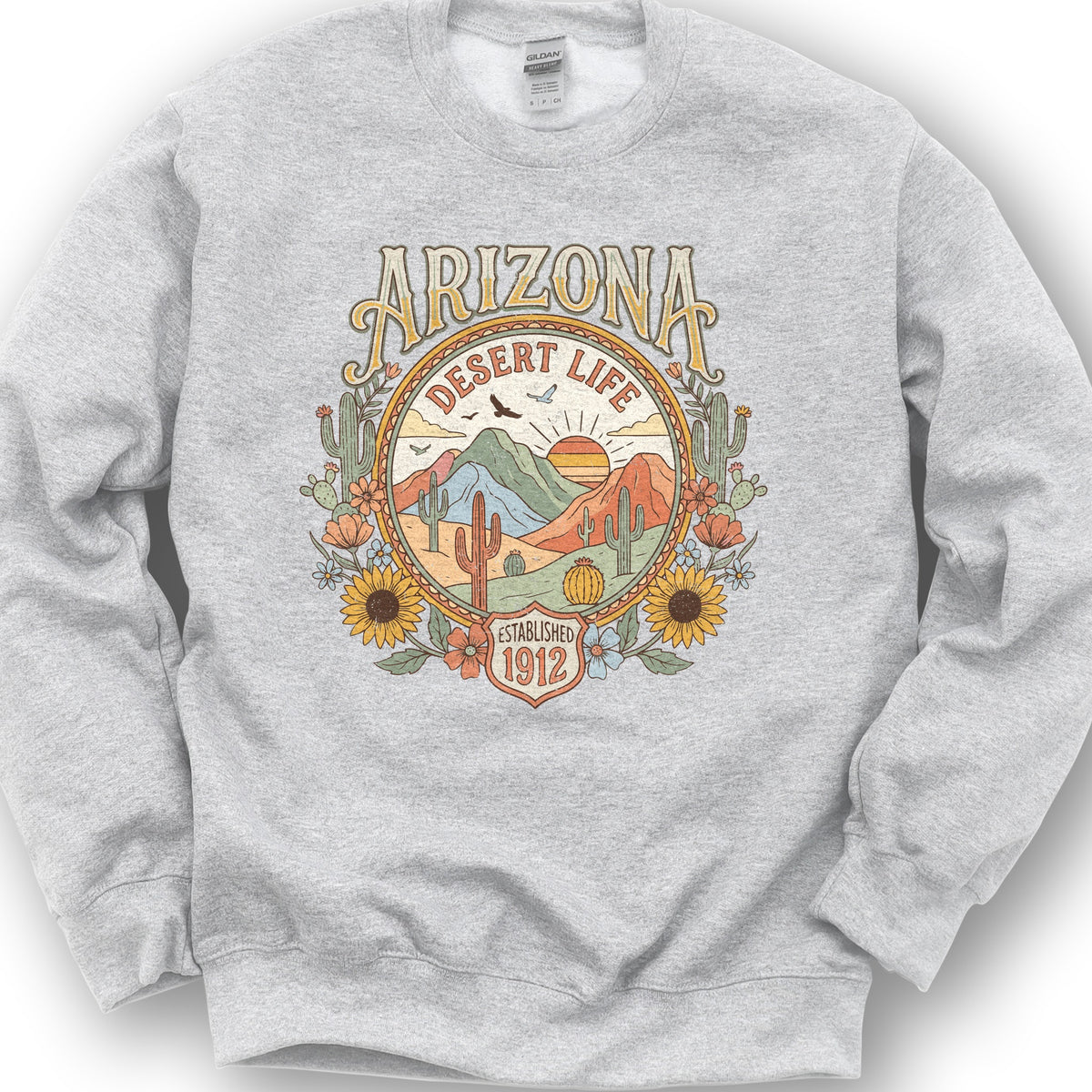 Arizona Desert Life Sweatshirt - Ash