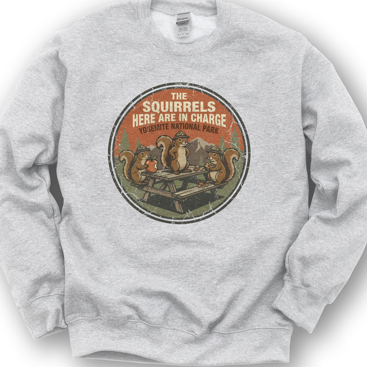 Yosemite Squirrels Sweatshirt - Ash