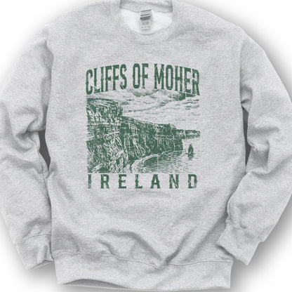 Cliffs Of Moher Sketch Sweatshirt - Ash