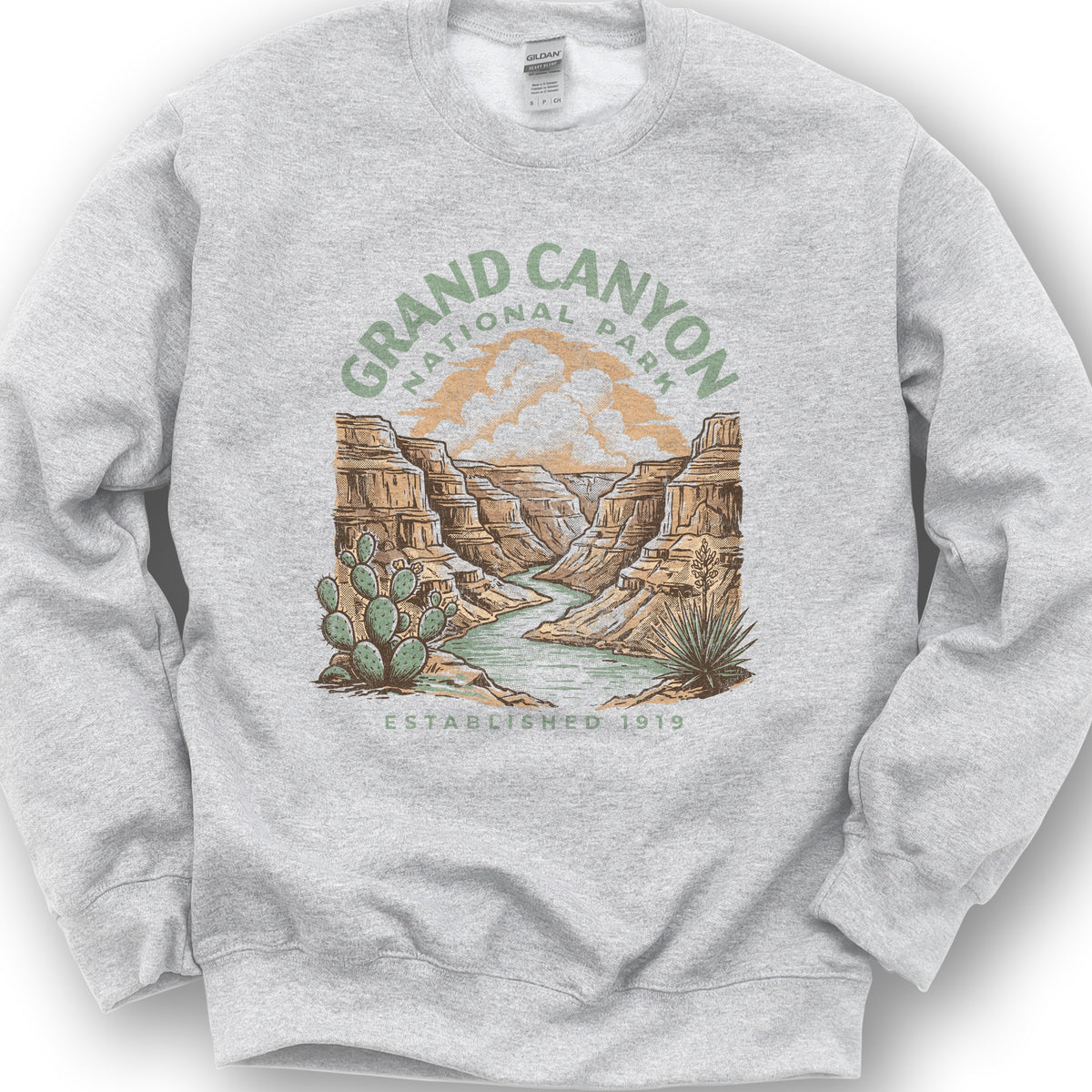 Grand Canyon Colorado River Sweatshirt - Ash