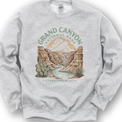 Grand Canyon Colorado River Sweatshirt - Ash