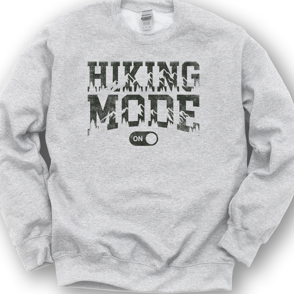 Hiking Mode On Sweatshirt - Ash