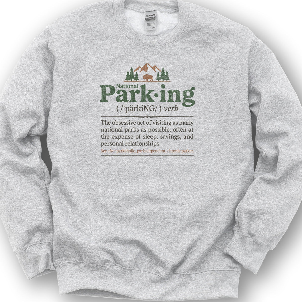 National Parking Sweatshirt - Ash