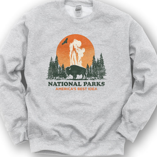 America's Best Idea Parks Sweatshirt - Ash
