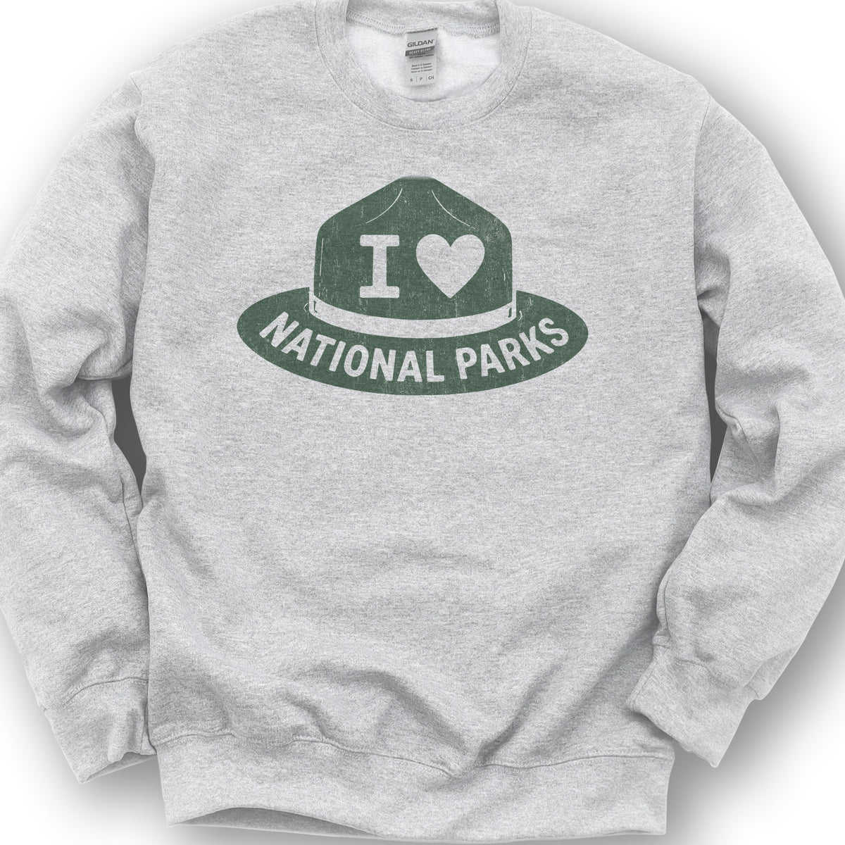 Parks Ranger Hat Sweatshirt - Ash