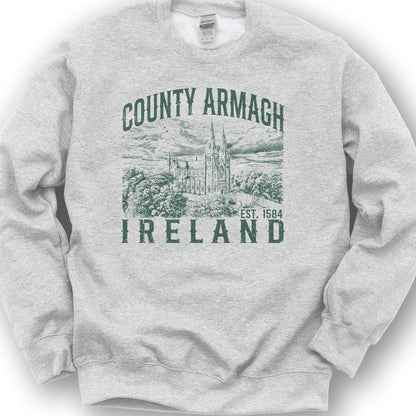 County Armagh Ireland Sweatshirt - Ash