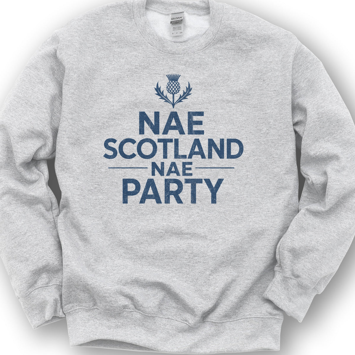 Nae Party Thistle Sweatshirt - Ash