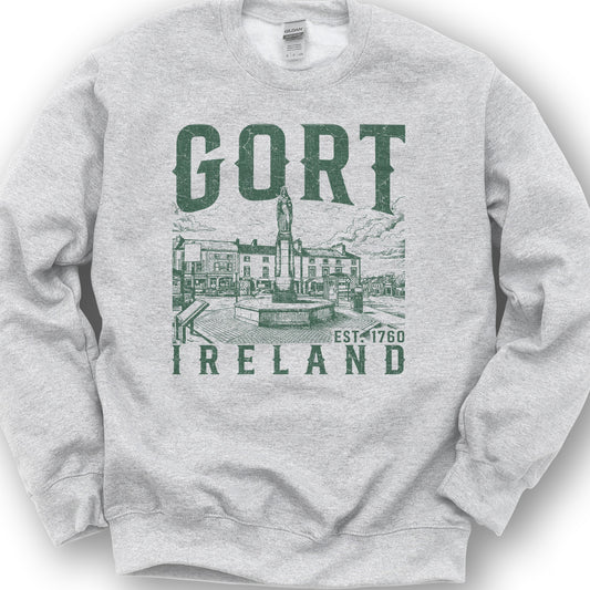 Gort Ireland Sketch Sweatshirt - Ash