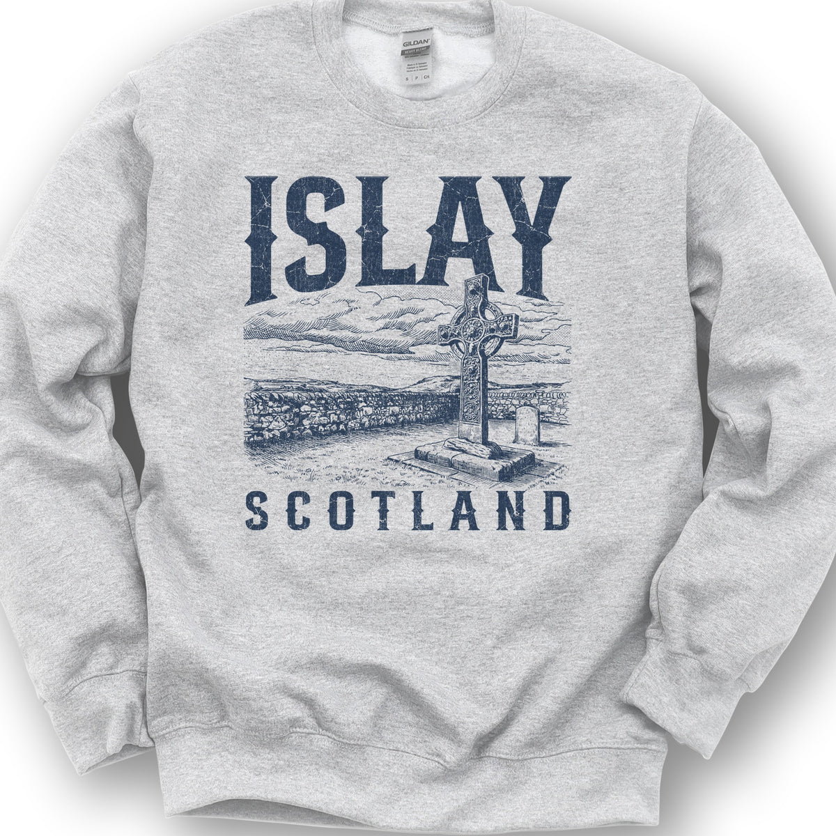 Isle of Islay Scotland Sweatshirt - Ash