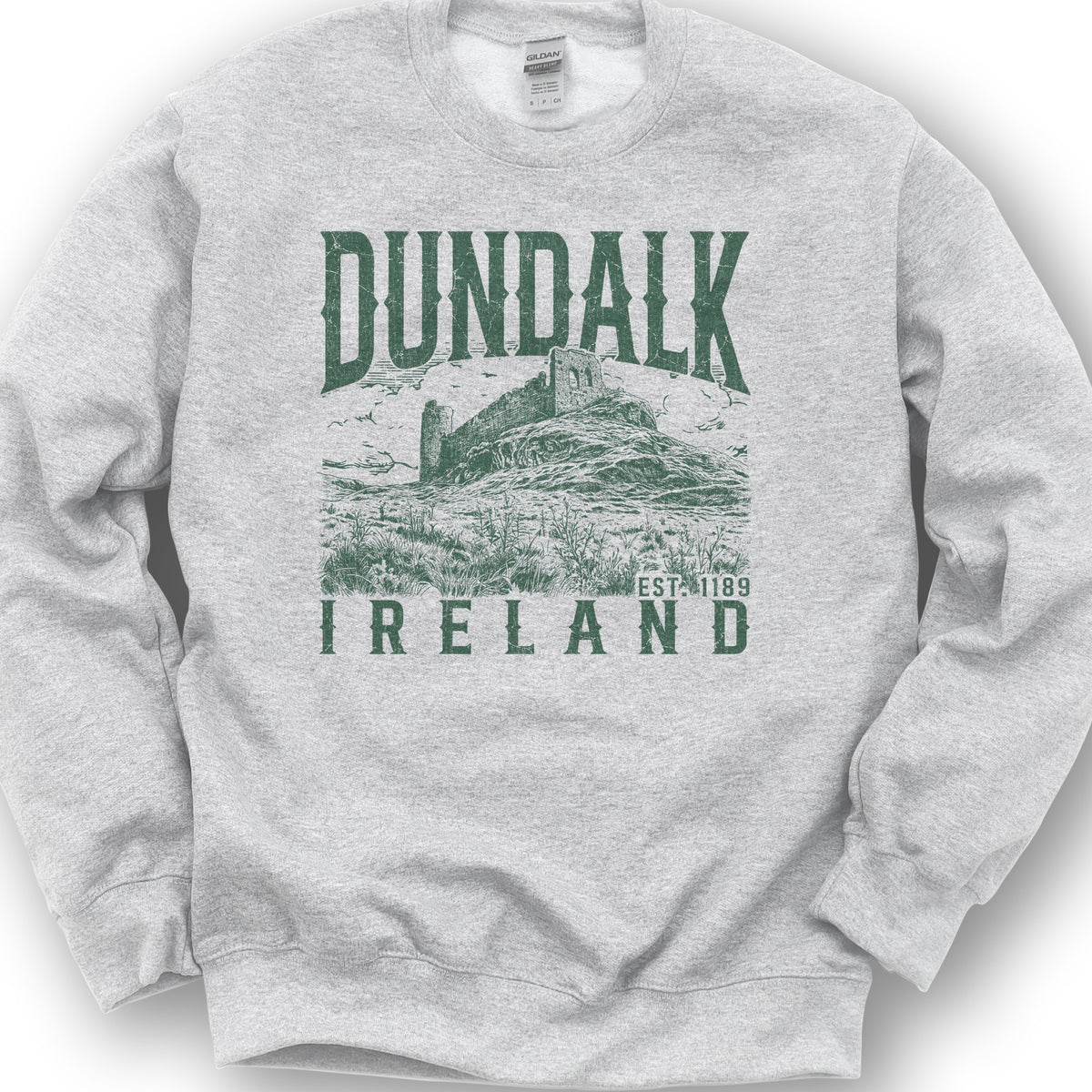 Dundalk Ireland Sketch Sweatshirt - Ash