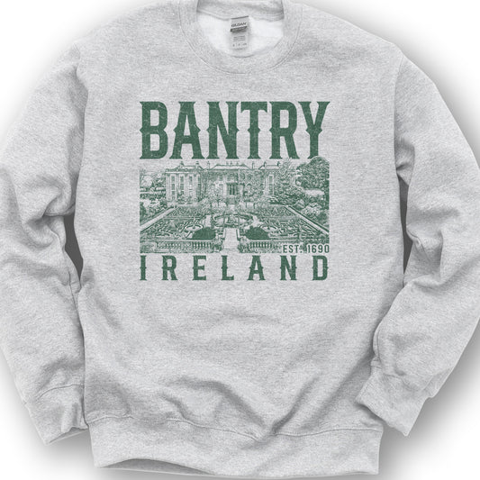 Bantry Ireland Sketch Sweatshirt - Ash