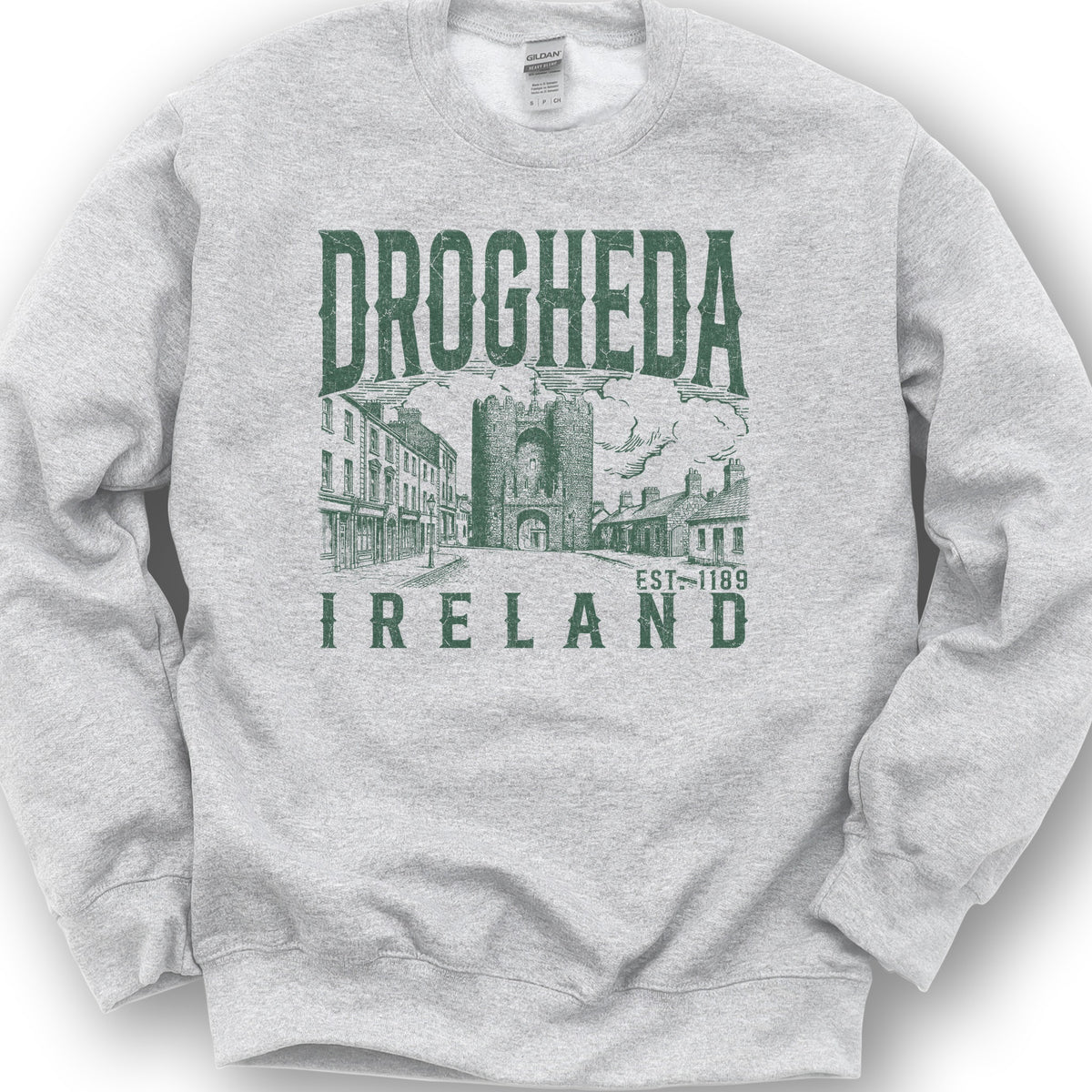 Drogheda Ireland Sketch Sweatshirt - Ash