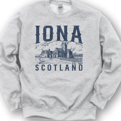 Iona Scotland Sketch Sweatshirt - Ash