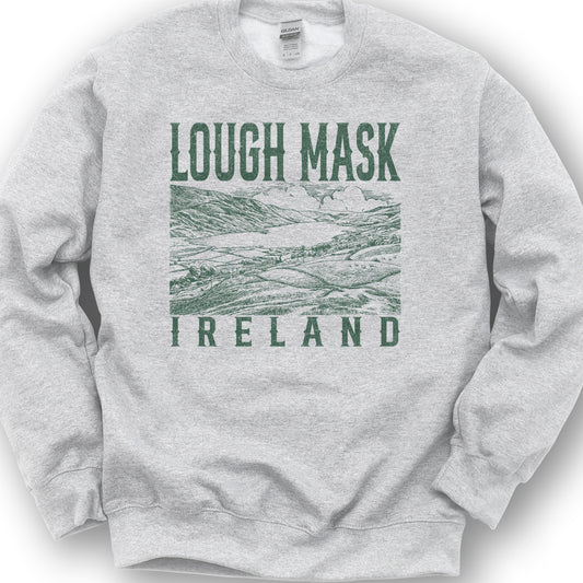 Lough Mask Ireland Sketch Sweatshirt - Ash