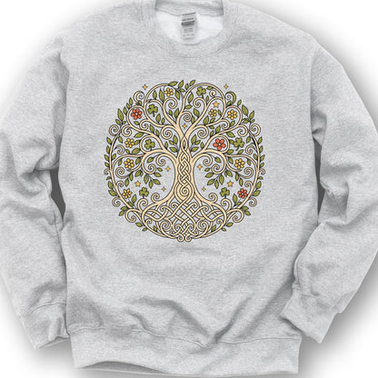 Celtic Tree of Life Sweatshirt - Ash
