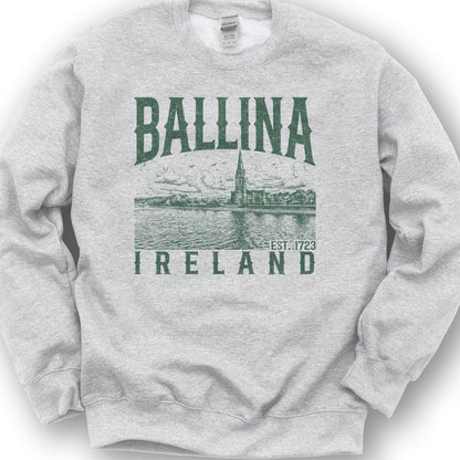 Ballina Ireland Sketch Sweatshirt - Ash
