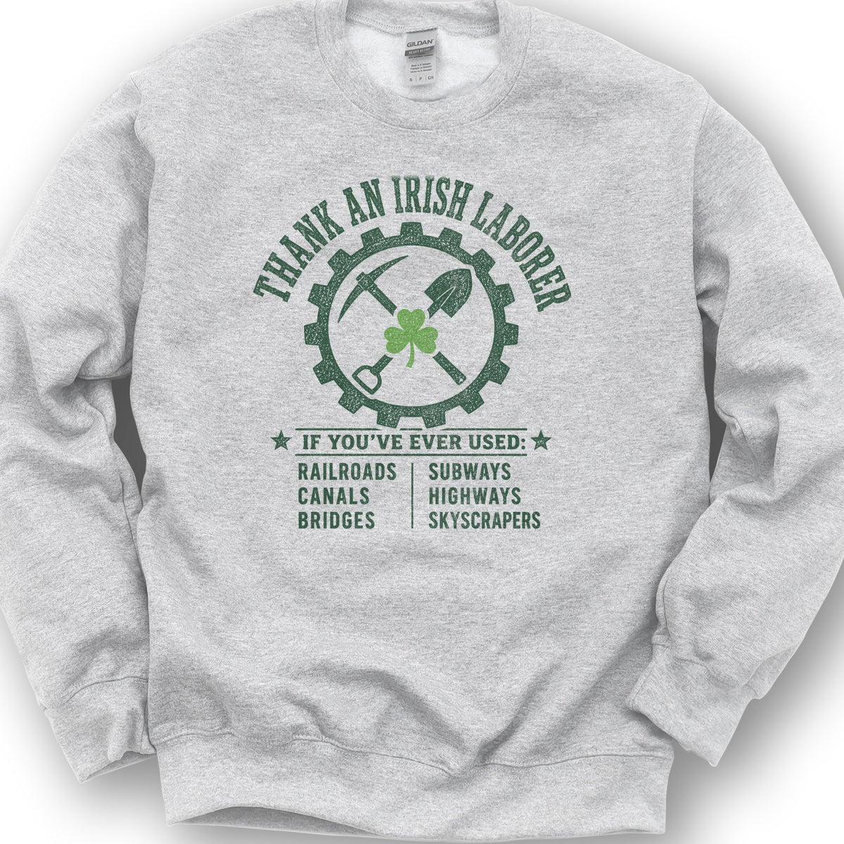 Irish Laborer Sweatshirt - Ash